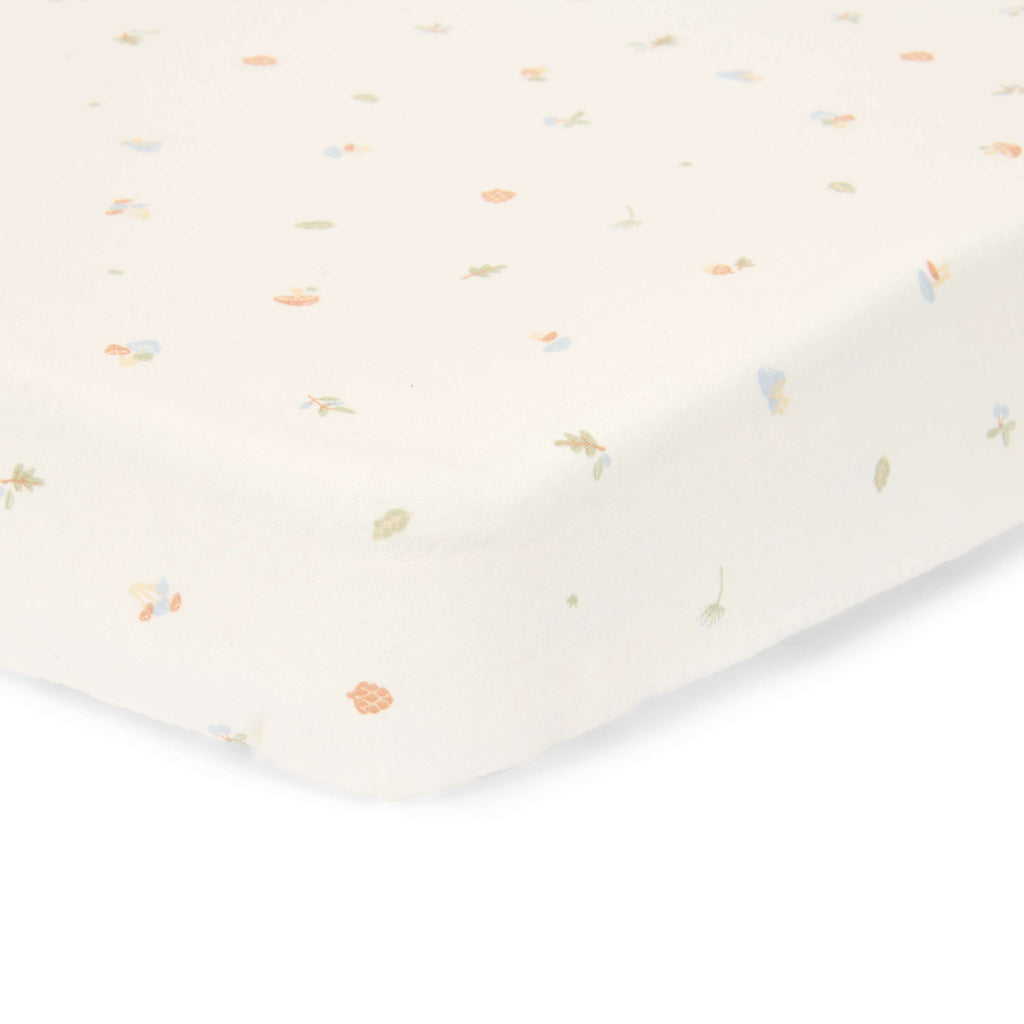 * Little Dutch Hoeslaken 1-Persoons Forest Treasures | Wit