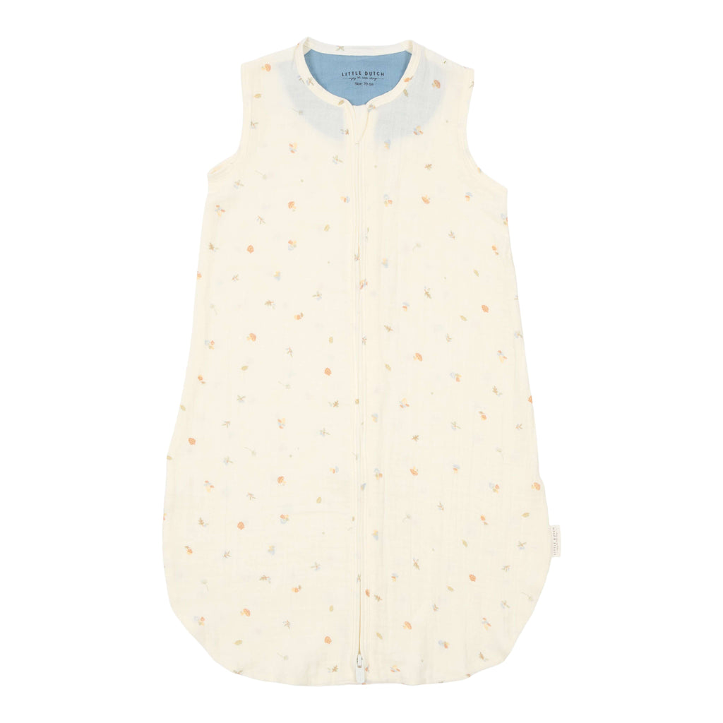 * Little Dutch Slaapzak Zomer Hydrofiel 110cm Forest Treasures | Wit