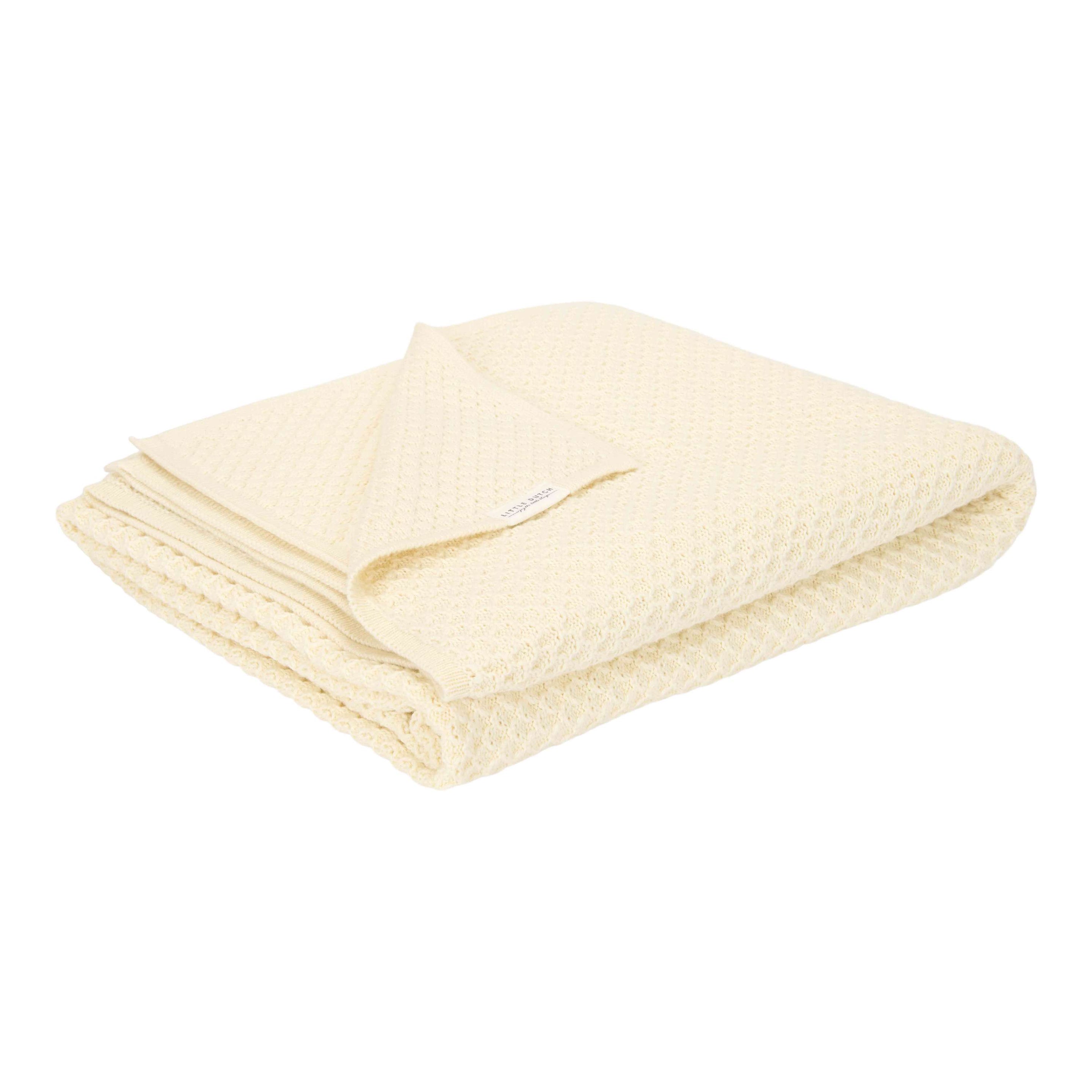 Little Dutch Wiegdeken Gebreid - Pure Soft White | Wit