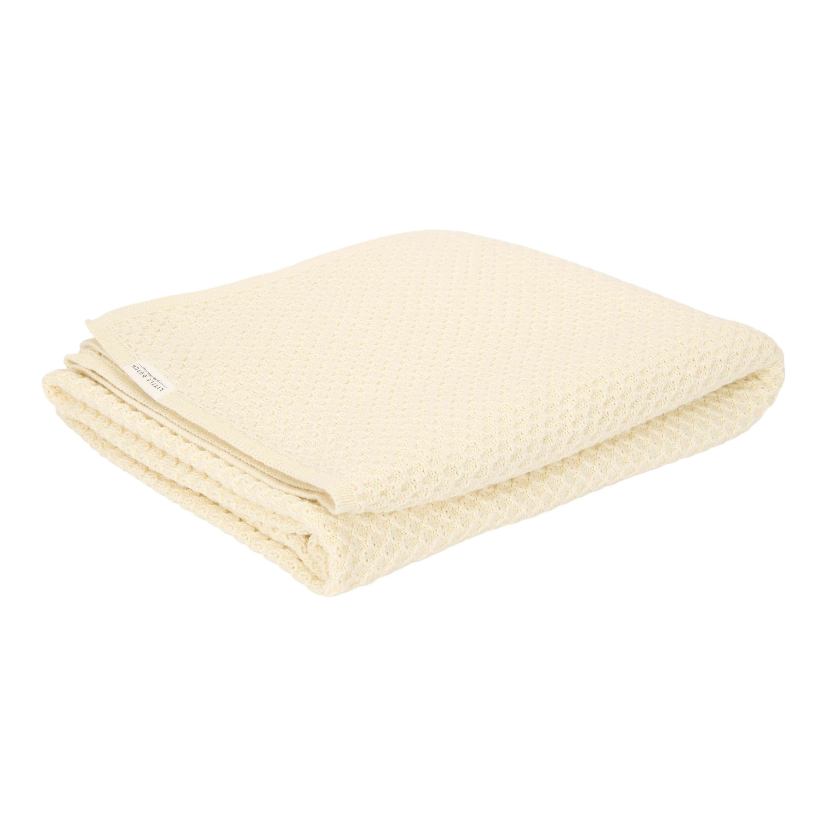 Little Dutch Wiegdeken Gebreid - Pure Soft White | Wit