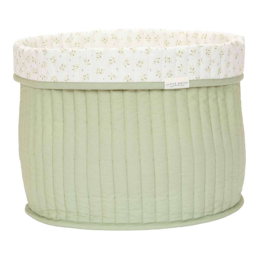 * Little Dutch Opbergmand Groot - Blueberry Leaves | Groen