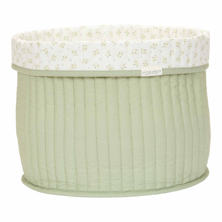 * Little Dutch Opbergmand Groot - Blueberry Leaves | Groen