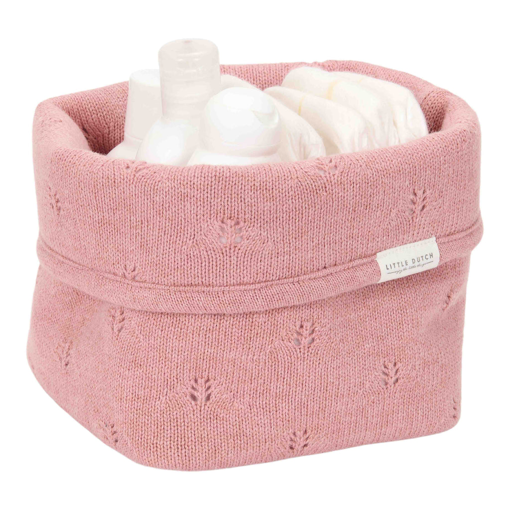 * Little Dutch Commodemandje Klein Gebreid Pure Pink Blush | Roze