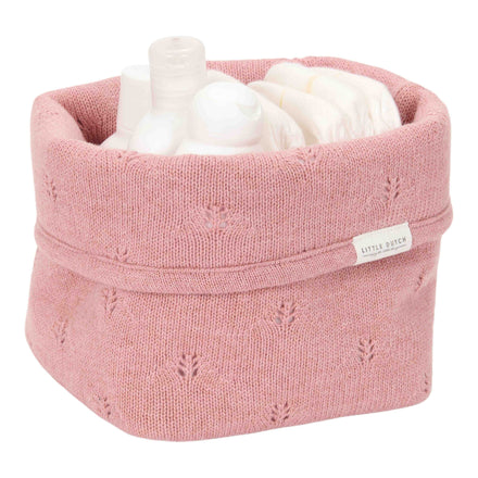 * Little Dutch Commodemandje Klein Gebreid Pure Pink Blush | Roze