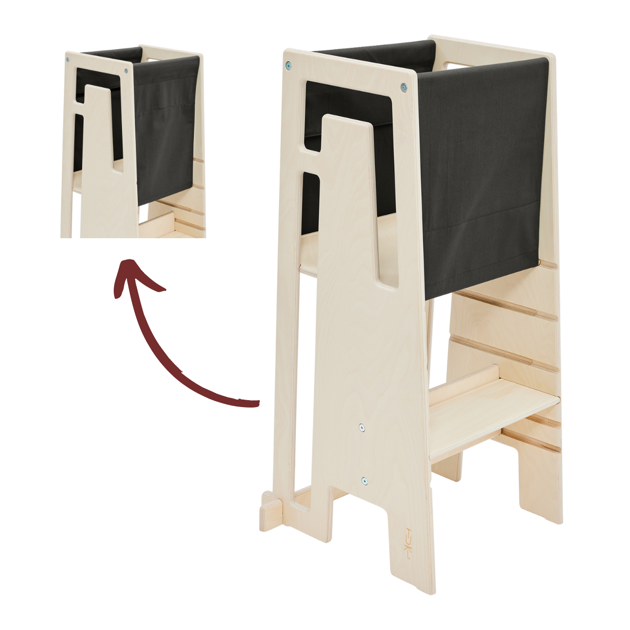 Tuki Discovery Cloth Voor Leertoren | Dark Olive