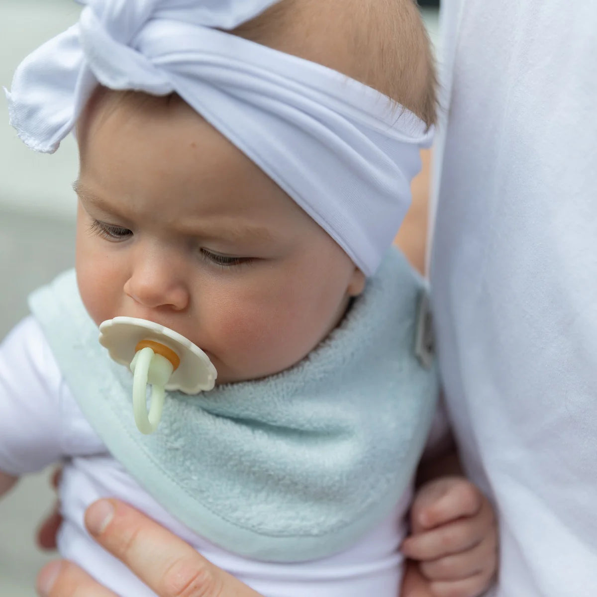 Timboo Bandana Slab Bamboe Kwijlsjaaltje Dubbele Laag | Riviera Blue