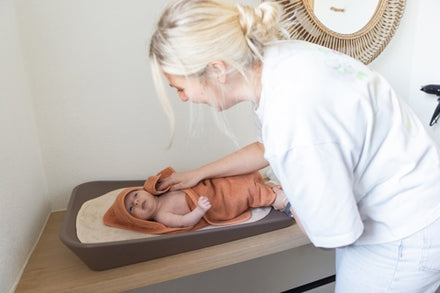 Timboo Badcape Bamboo 74x74cm | Sunrise Orange