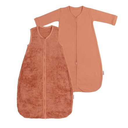 Timboo 4-Seizoenen Slaapzak Bamboe 90cm | Sunrise Orange