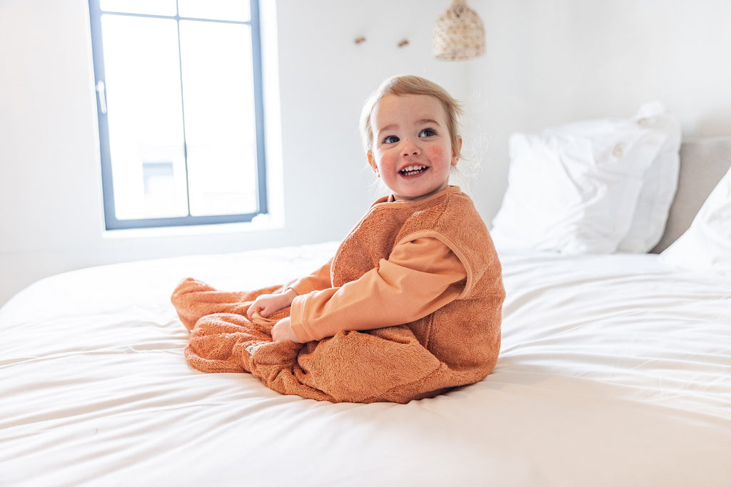 Timboo 4-Seizoenen Slaapzak Bamboe 90cm | Sunrise Orange