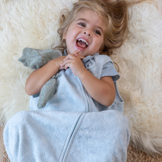 * Timboo Zomerslaapzak Bamboe 110cm | Daisy White