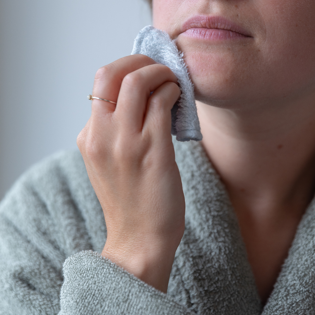 Timboo Herbruikbare Wattenschijfjes Set 12 | Feather Grey