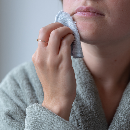 Timboo Herbruikbare Wattenschijfjes Set 12 | Feather Grey