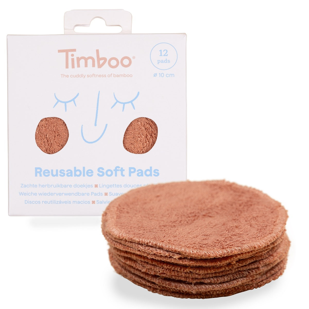 Timboo Herbruikbare Wattenschijfjes Set 12 | Sunrise Orange