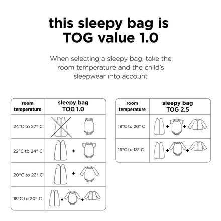 Done By Deer Slaapzak TOG1.0 Playground Blue 70 Cm