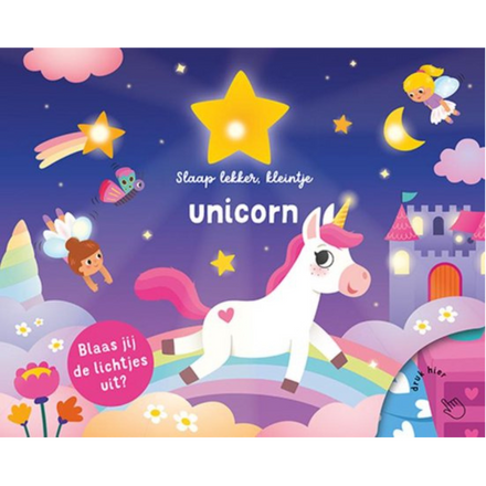 De Lantaarn Voorleesboek met lampjes Slaap lekker, Kleintje | Unicorn