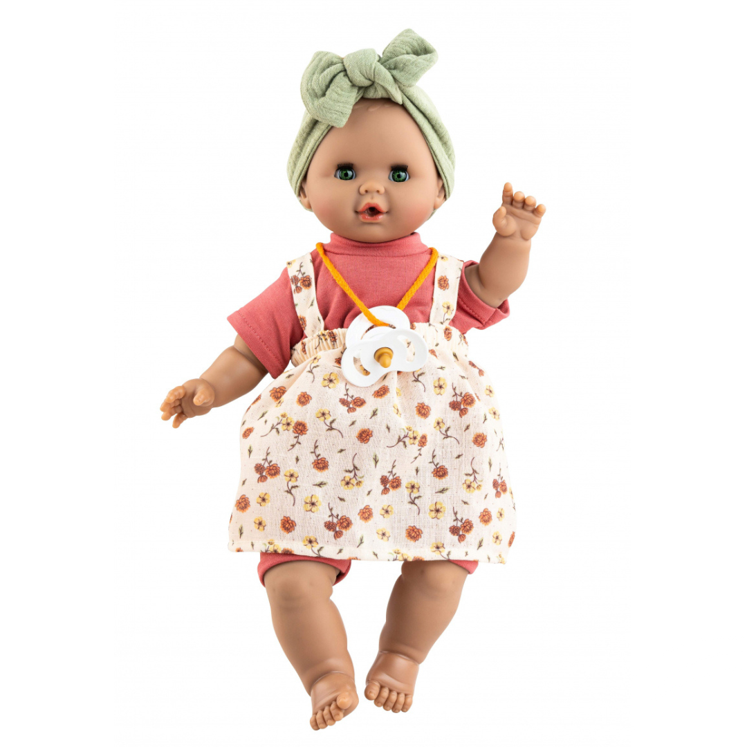 Paola Reina Pop met mechanisme | Sonia bloemprint 36cm