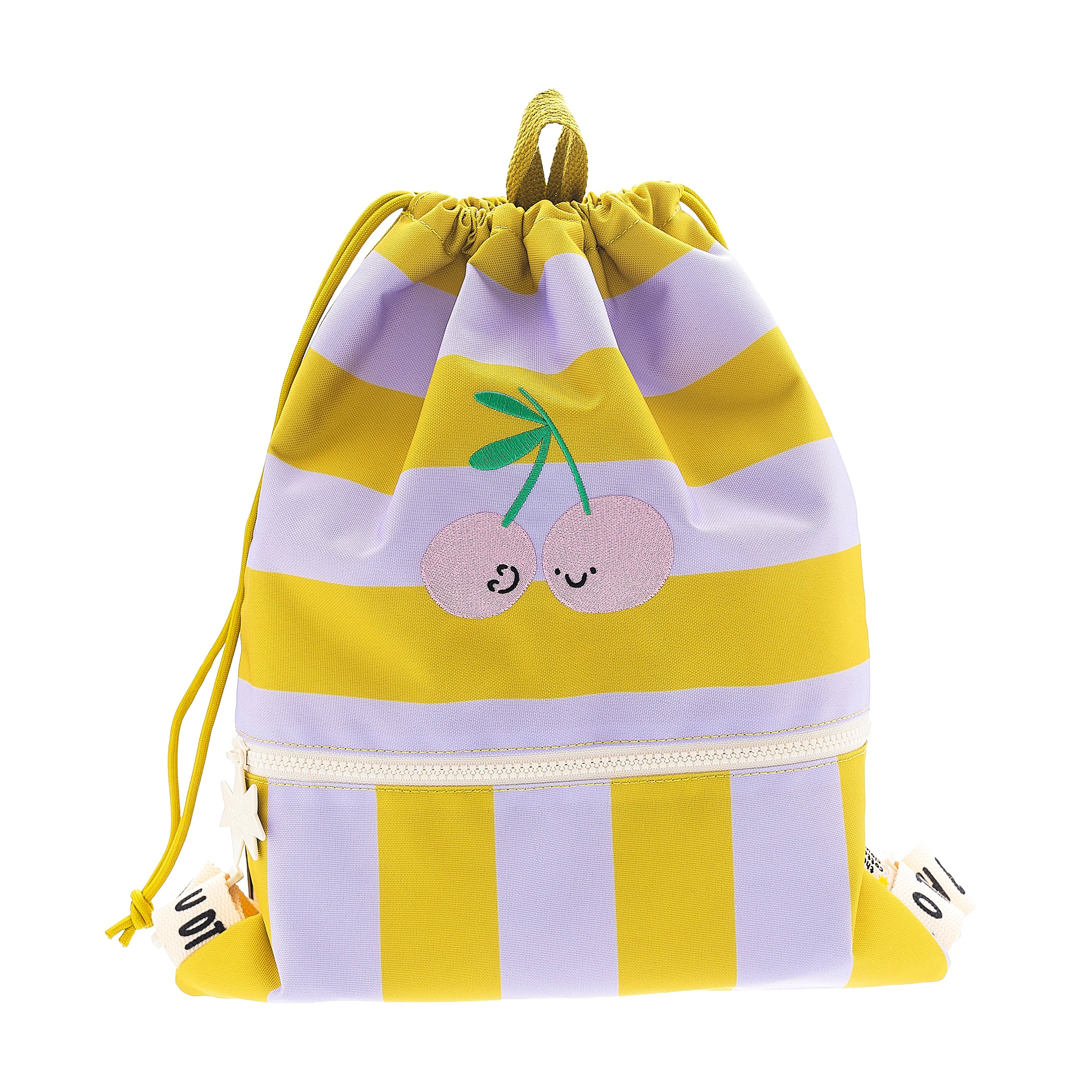 The Cotton Cloud zwemtas Cherry Pop met kersenprint uit gerecycled PET