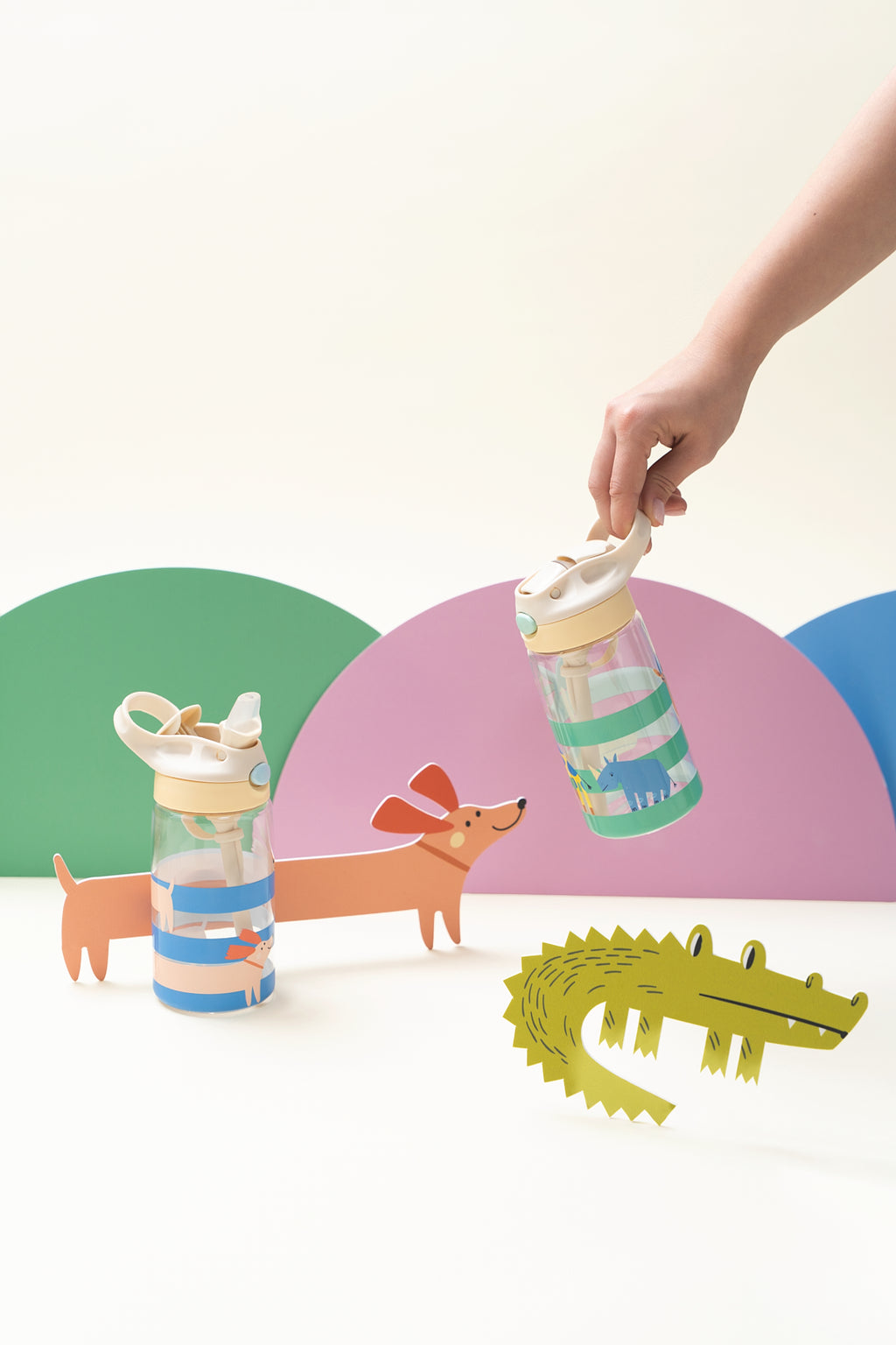 The Cotton Cloud Tritan Drinkfles | Croc Rock