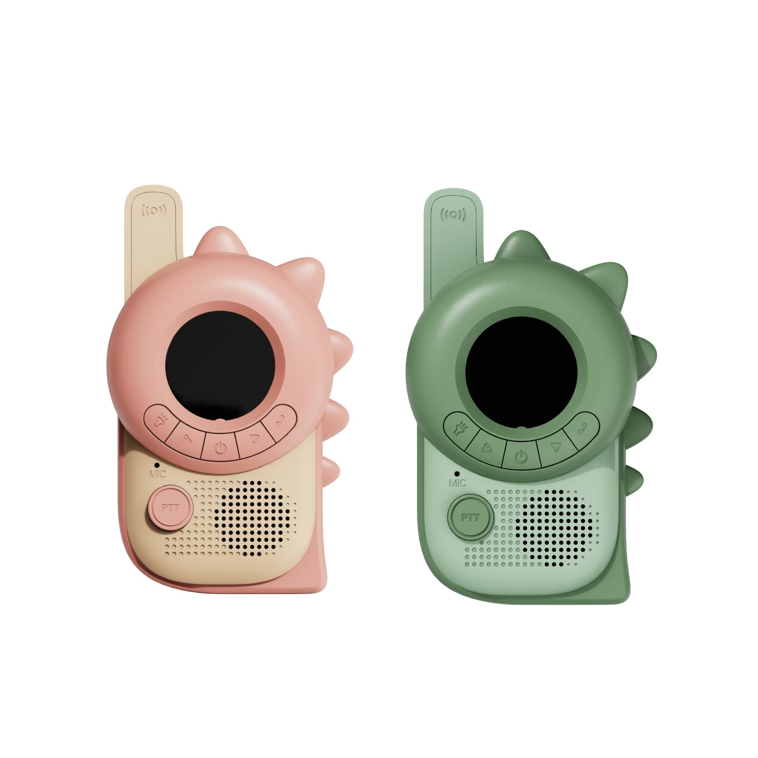The Zoofamily Zoo walkie talkie | Dino Pink - Green