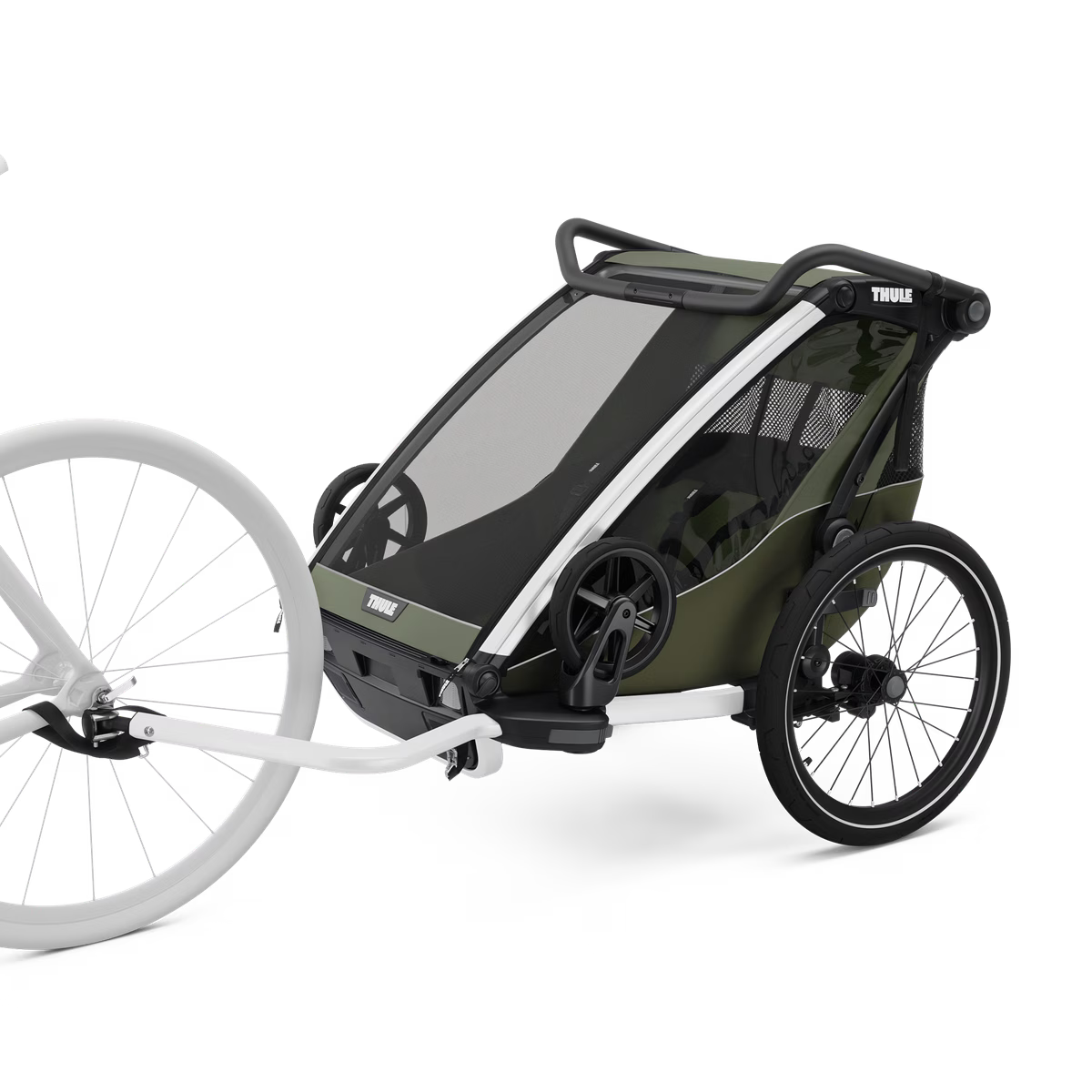 Thule Chariot Lite Dubbelzit Fietskar | Vintage Groen