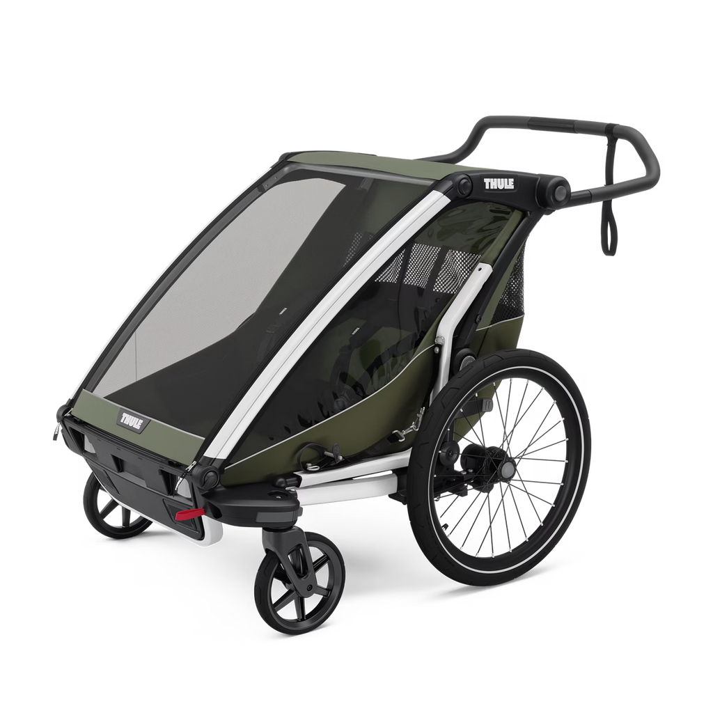 Thule Chariot Lite Dubbelzit Fietskar | Vintage Groen