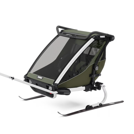Thule Chariot Lite Dubbelzit Fietskar | Vintage Groen