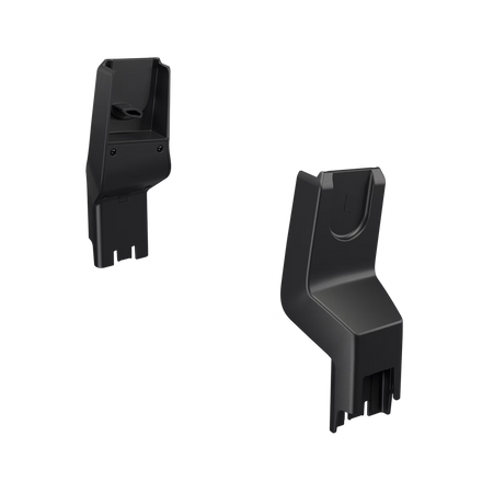 Thule Charm autostoel adapters in zwart met click-in bevestiging, verkrijgbaar bij De Gele Flamingo