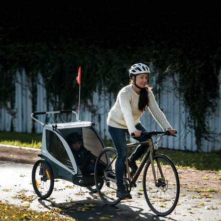Thule Coaster XT Dubbelzit Fietstrailer | Black