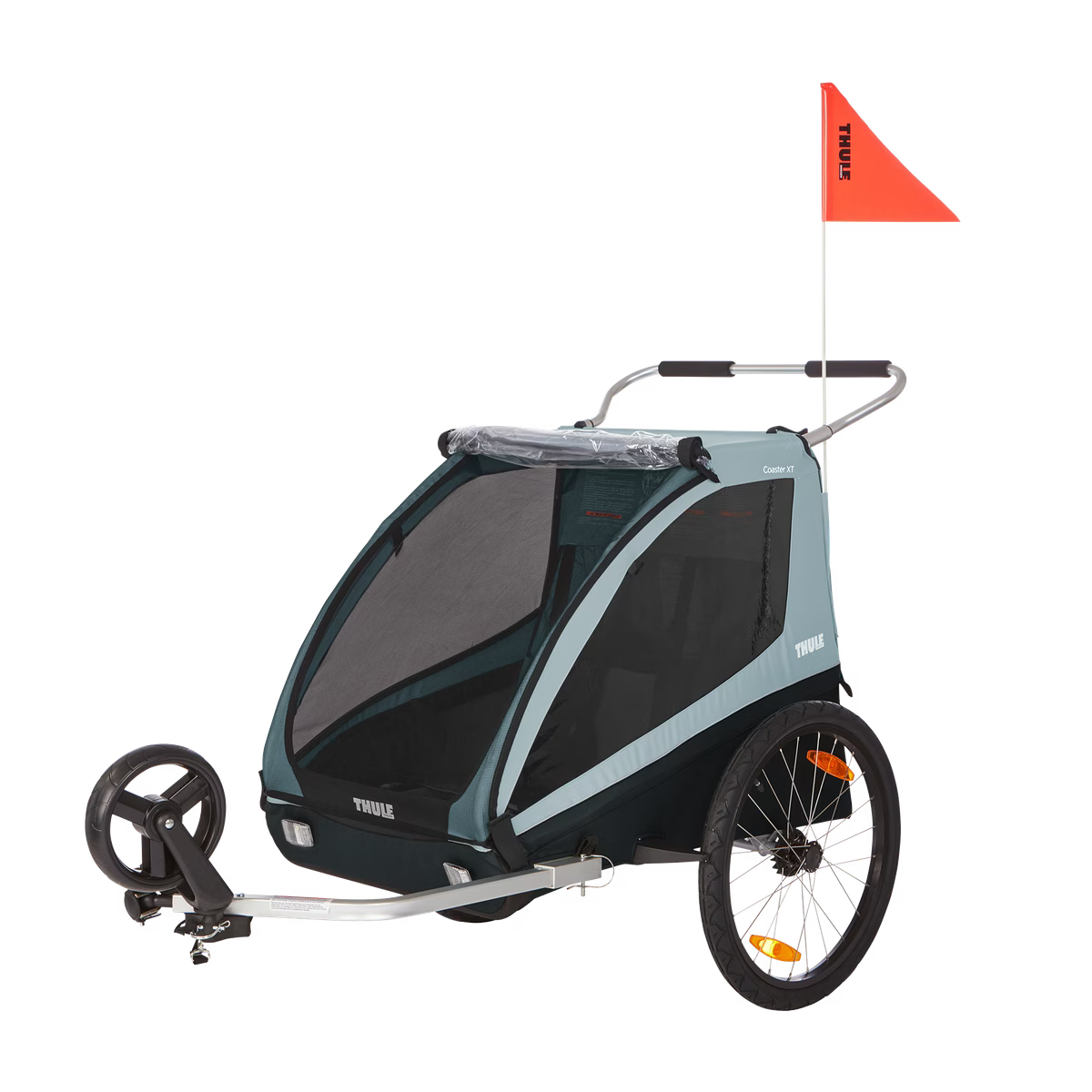 Thule Coaster XT Dubbelzit Fietstrailer | Soft Blue