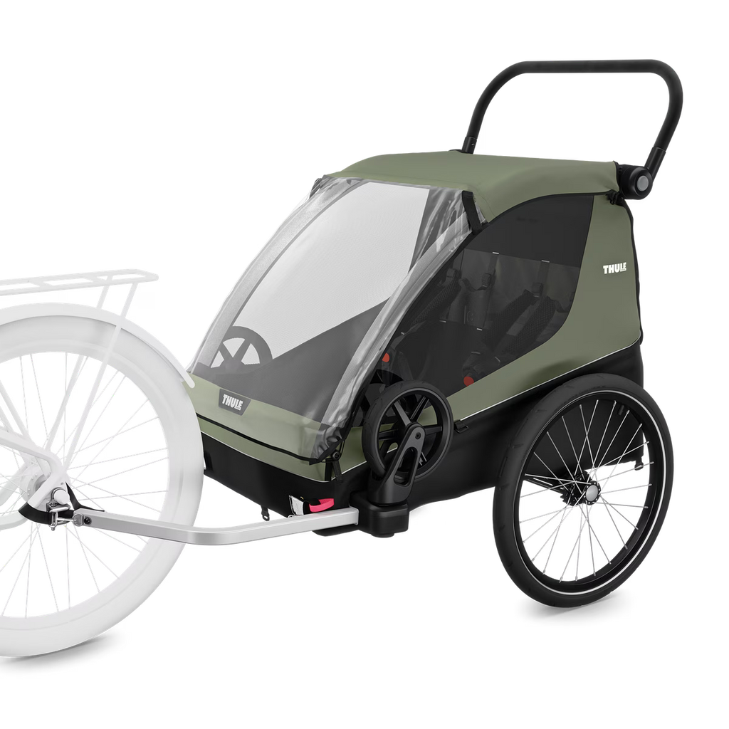 Thule Courier Dubbelzit Fietskar | Vintage Groen