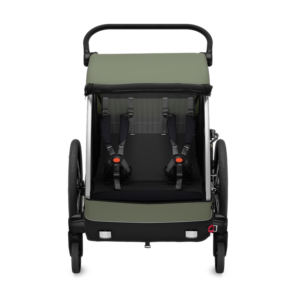 Thule Courier Dubbelzit Fietskar | Vintage Groen