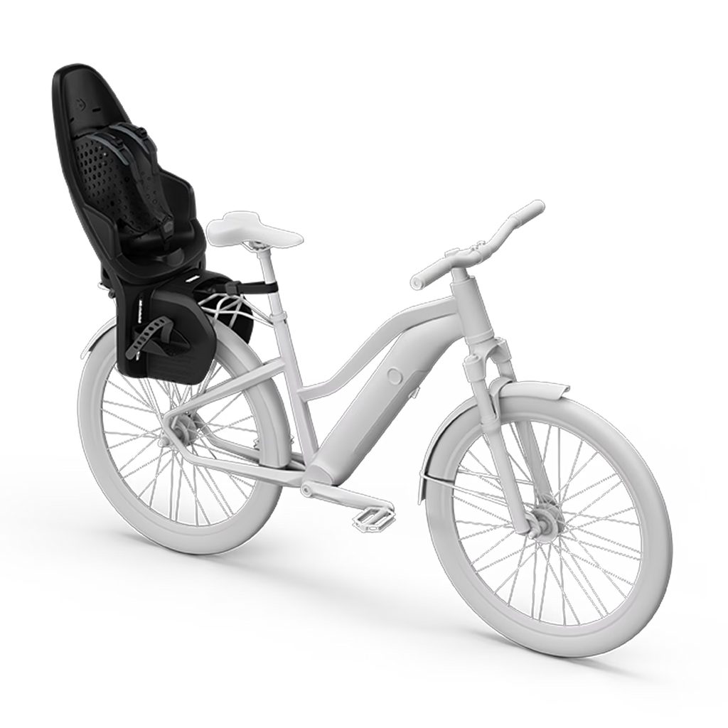 Thule Yepp 2 MIK HD Fietsstoel Achterop Bagagedrager Montage | Midnight Black
