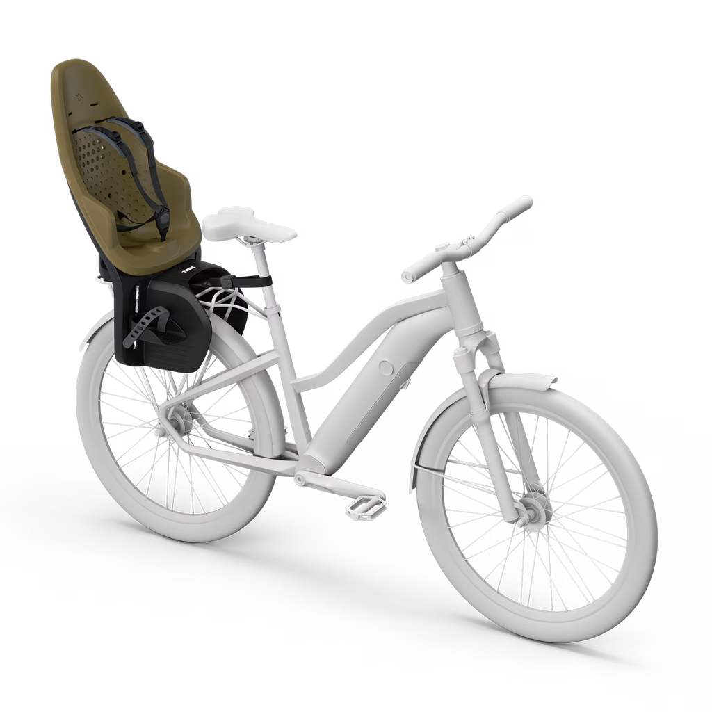 Thule Yepp 2 Maxi Fietsstoel Achterop Bagagedrager Montage I Nutria Green