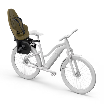 Thule Yepp 2 Maxi Fietsstoel Achterop Bagagedrager Montage I Nutria Green