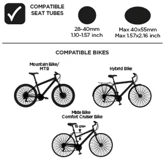 * Thule Yepp 2 Maxi Fietsstoel Achterop Frame Montage | Majolica Blue