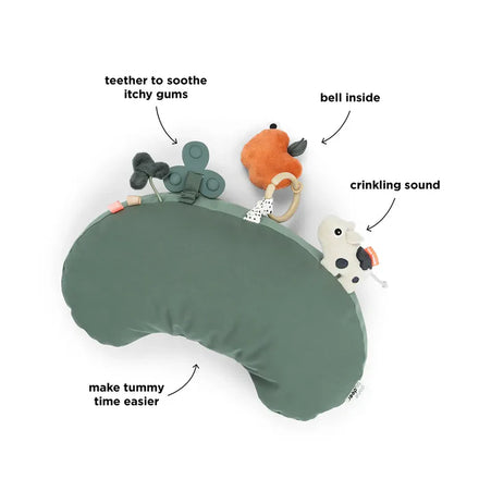 Done By Deer Activiteiten Tummy Time  Kussen | Tiny Farm Green