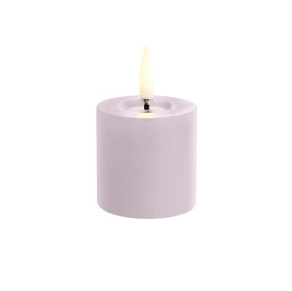 Uyuni LED Kaars Pillar Melted Candle 5x4,5 cm | Nordic Light Lavender