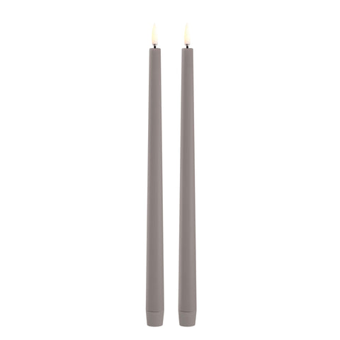 Uyuni LED Kaars Slim Taper Candle Dinerkaars 6,8x30 cm | Sandstone