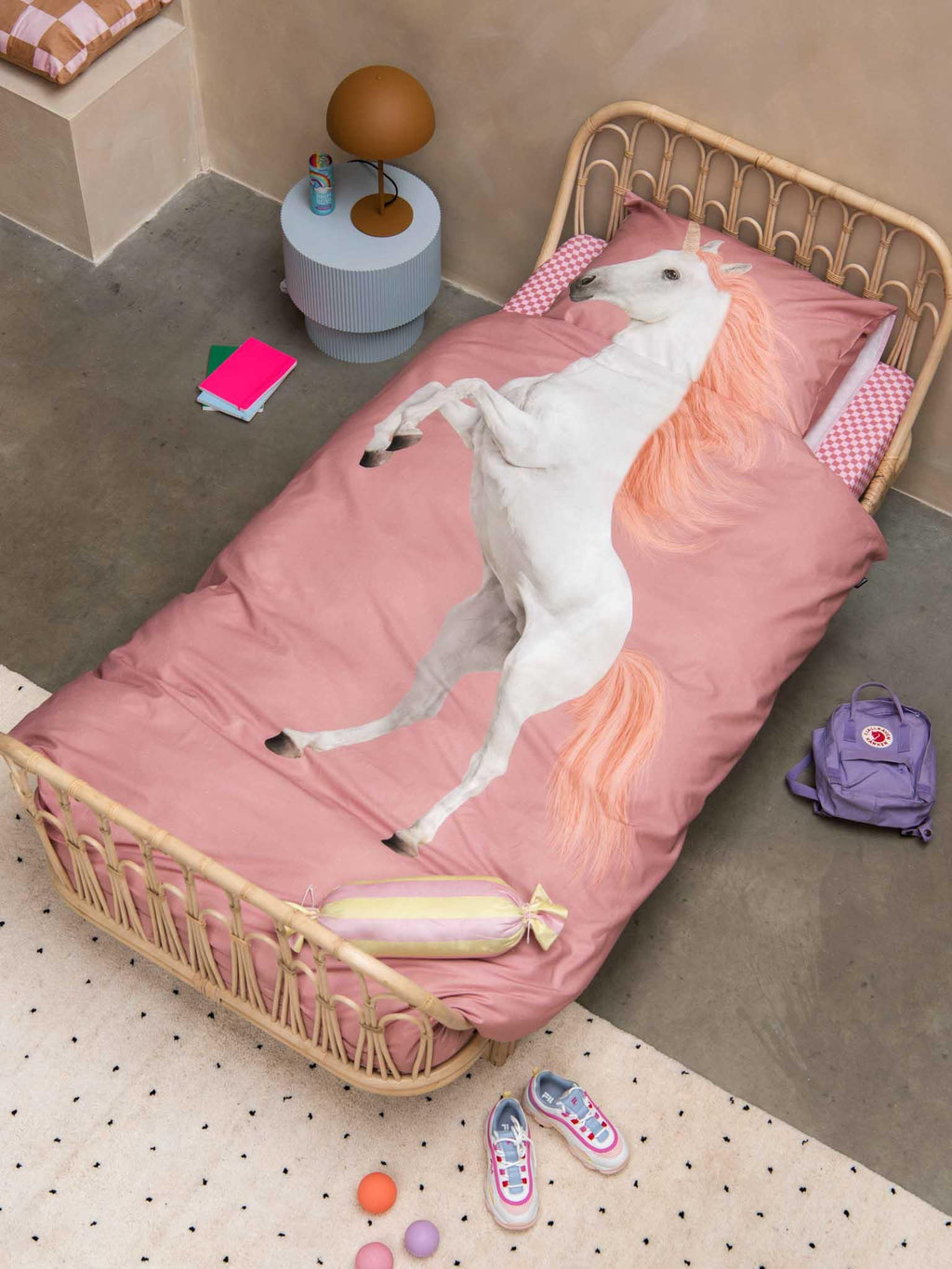 SNURK Dekbedset 140x200/220cm | Unicorn Dusty Pink