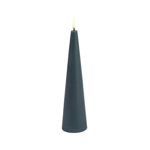 Uyuni LED Kaars Cone Candle 5,8x21.5 cm | Pine Green