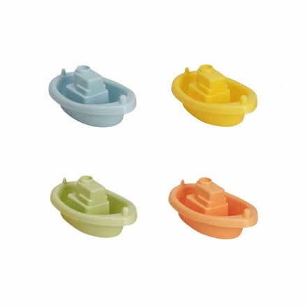 Viking Toys Ecoline | Set van 4 mini bootjes 7cm