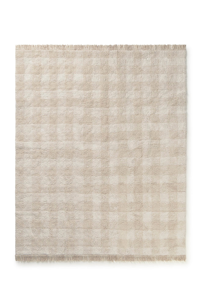 Lorena Canals Machine Wasbaar Tapijt 150x180  | Vichy Ivory