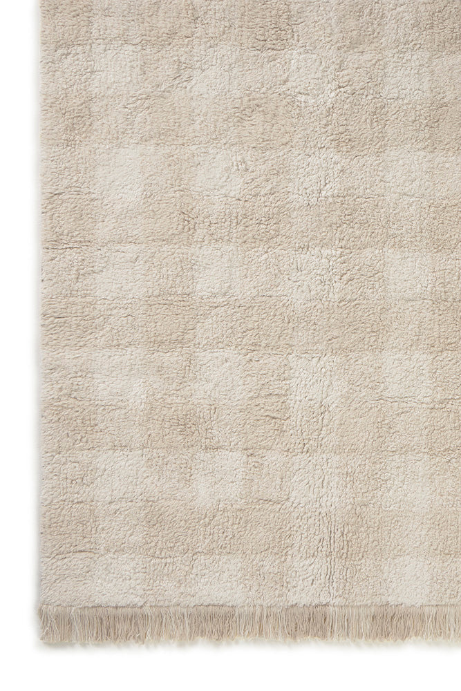 Lorena Canals Machine Wasbaar Tapijt 150x180  | Vichy Ivory