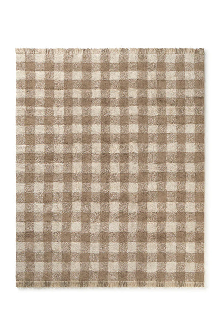 Lorena Canals Machine Wasbaar Tapijt 150x180  | Vichy Marron