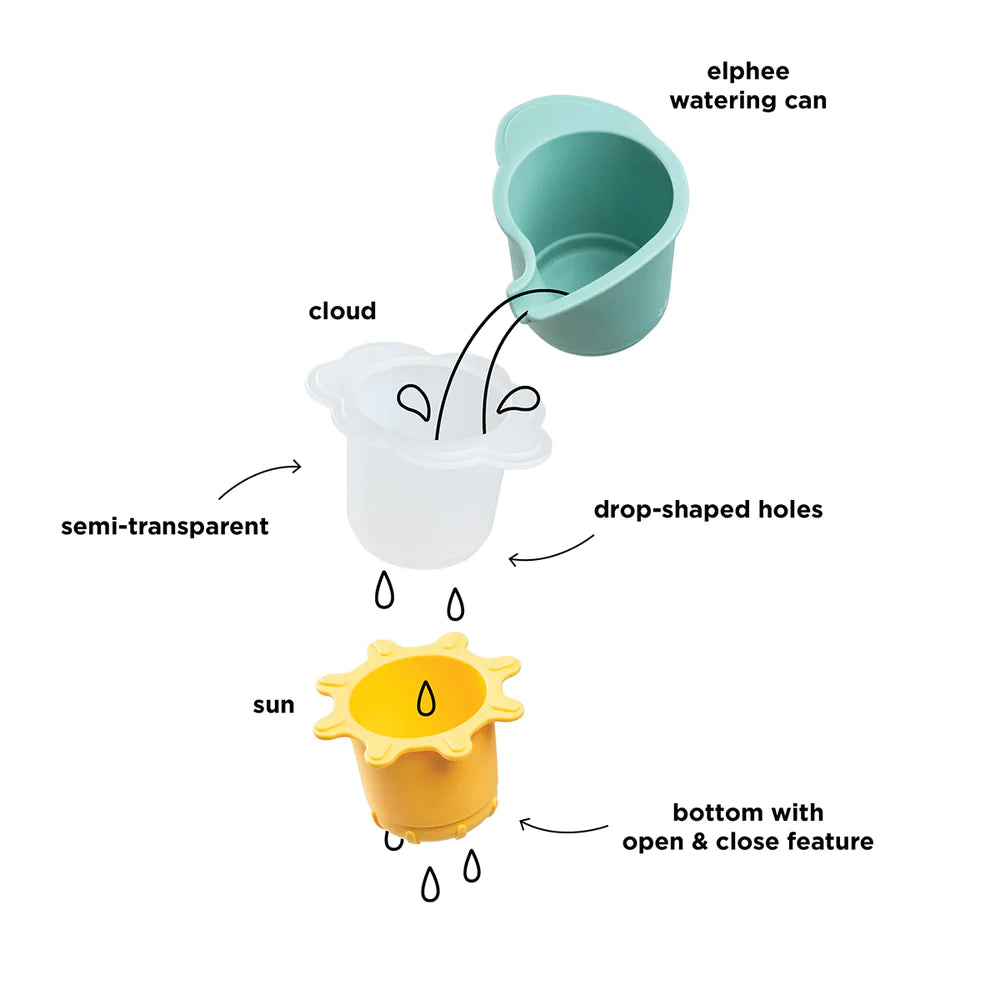 Done By Deer Badspeelgoed Stapelbekers | Elphee Colour Mix