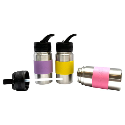 Tress RVS Drinkfles 300 ml | Smile Yellow