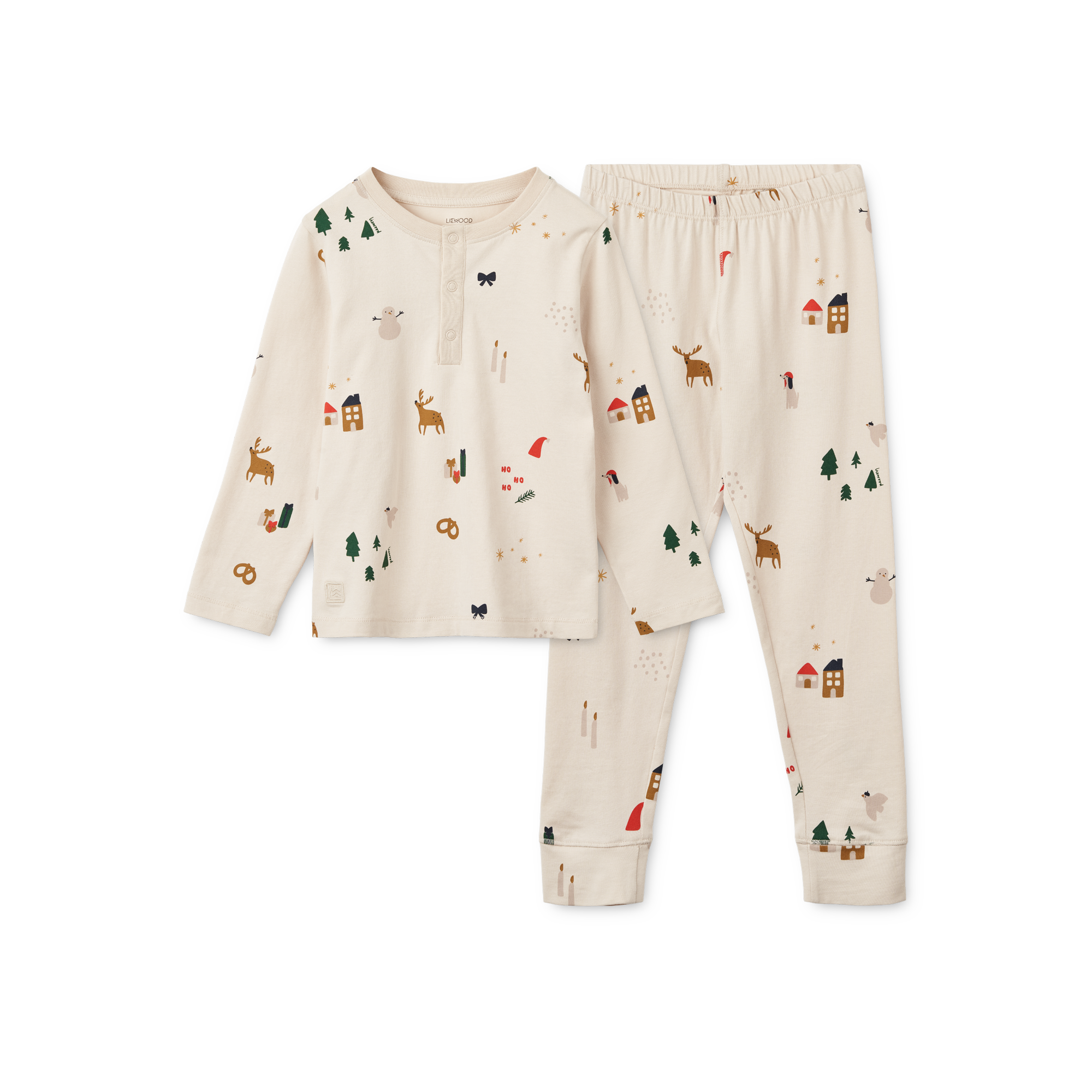 Liewood Wilhelm Printed Pyjamas Set | Holiday / Sandy