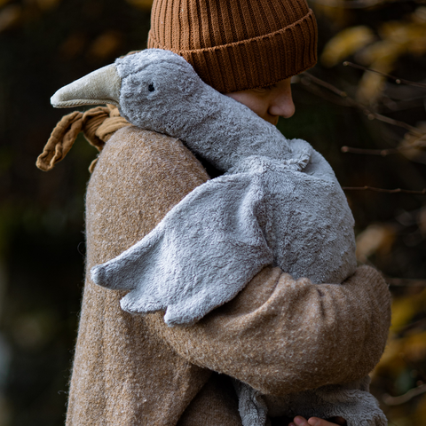 Senger Naturwelt Knuffel Warmtekussen Met Kersenpitjes | Goose Large Grey