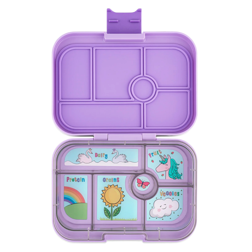 Yumbox Original 6 vakken Lekvrije Lunchbox | Lavande Purple Unicorn