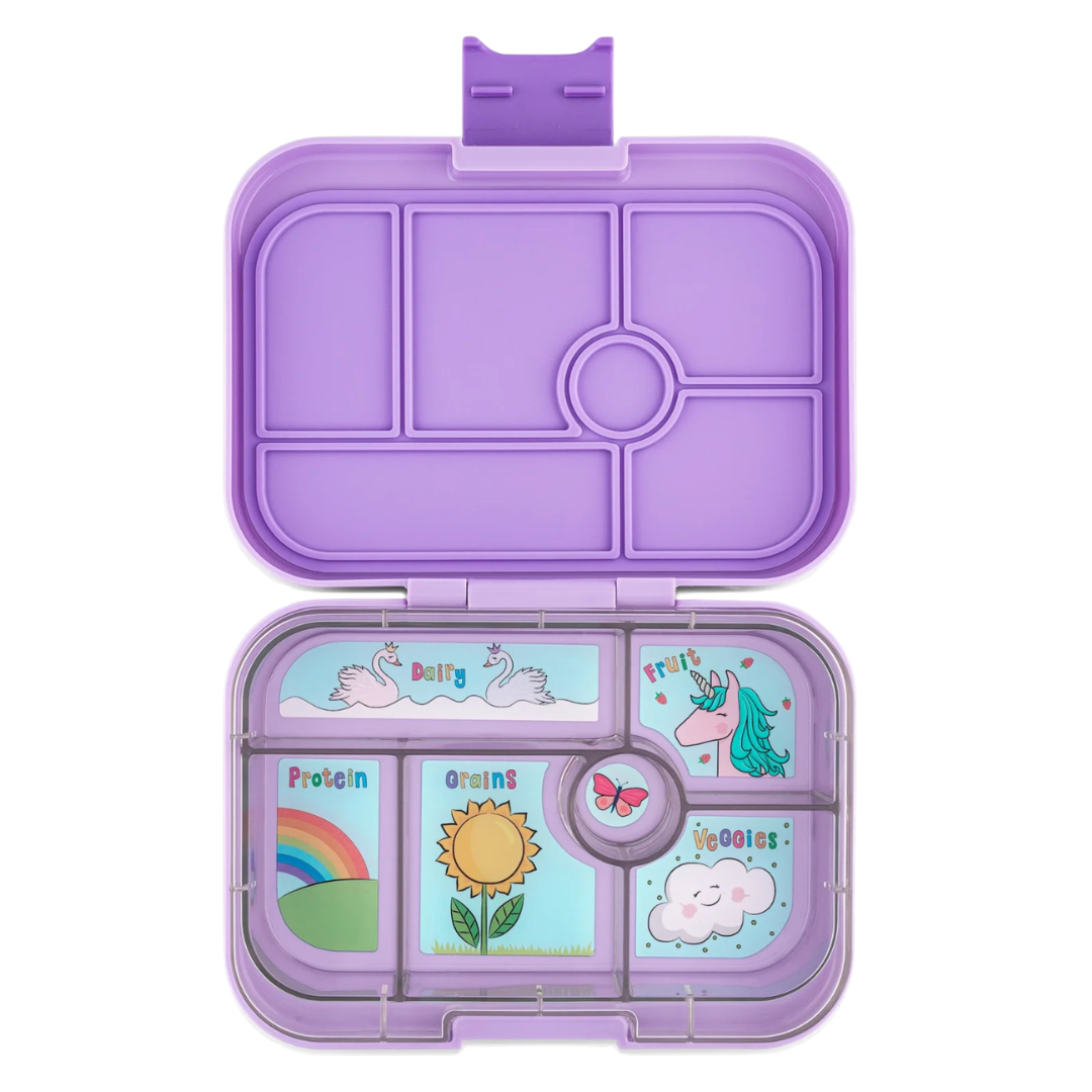 Yumbox Original 6 vakken Lekvrije Lunchbox | Lavande Purple Unicorn